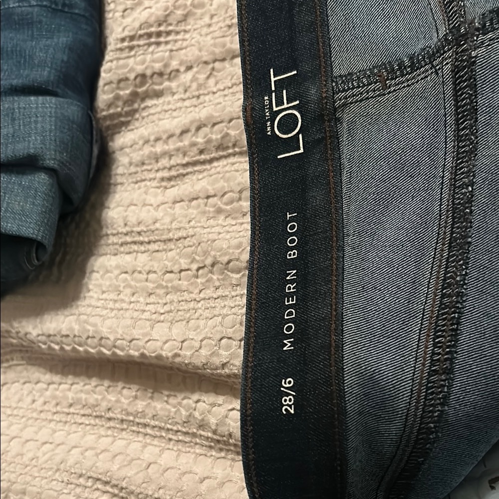 LOFT Modern Bootcut Jeans - Blue